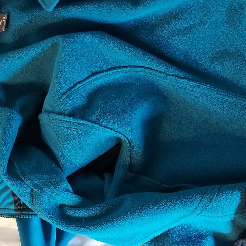 Eddie Bauer Women's Coat Teal Detachable Hood Fleece Lined Size MP - Picture 10 of 13